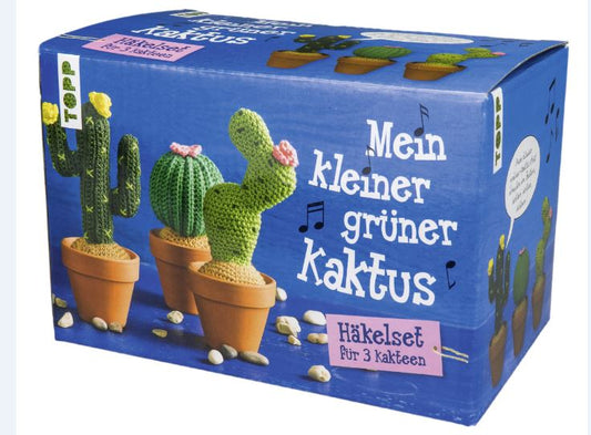 Mein kleiner grüner Kaktus - Häkelset für 3 Kakteen