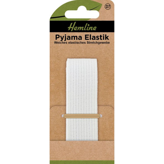 Pyjama Elastik (25 mm weiß 1,25 m)