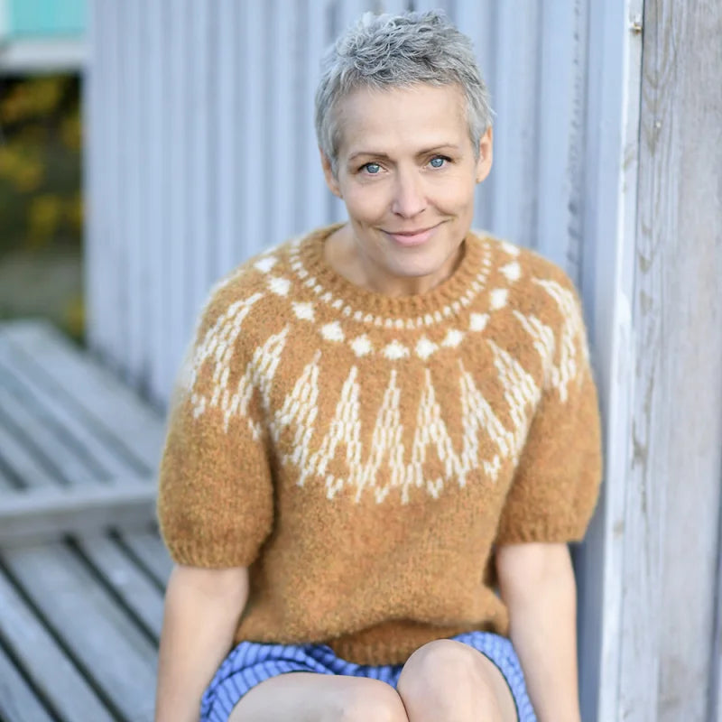Strickpaket Aluna Sweater von Anne Ventzel aus dem Originalgarn von Isager