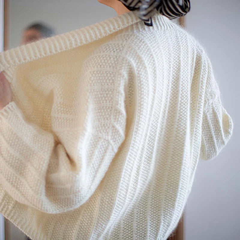 Strickpaket Villa Wrap von Anne Ventzel aus dem Originalgarn von Gepard
