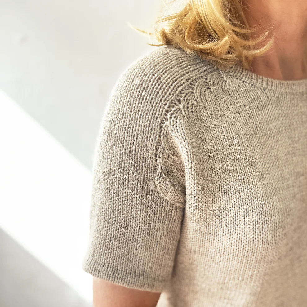 Strickpaket Arches Tee von Odd Row aus Hør Silke von Gepard + Beilaufgarn