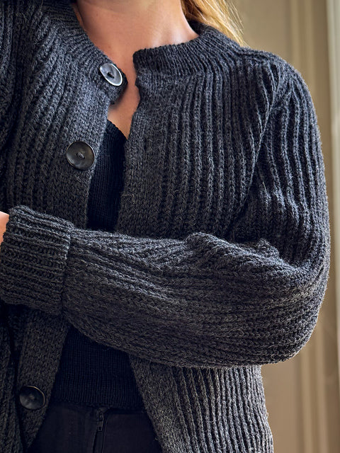 Strickpaket Brioche Bliss Jacket von Rust Knitwear aus Peruvian Highland Wool