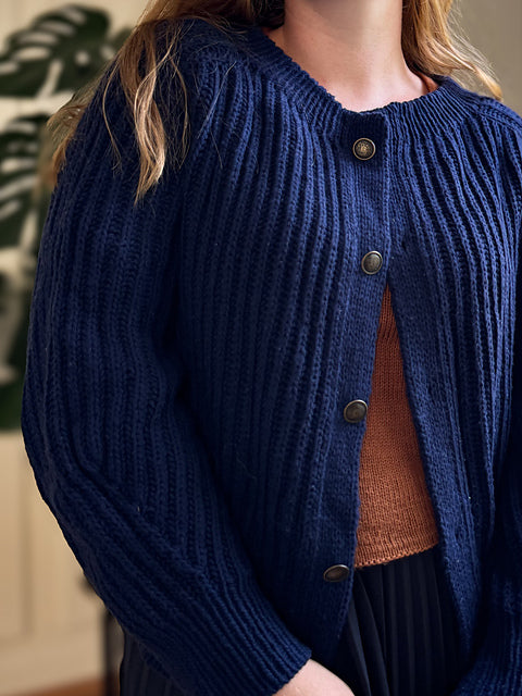 Strickpaket Brioche Bliss Jacket von Rust Knitwear aus Peruvian Highland Wool