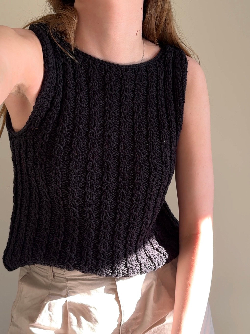 Strickpaket Oat Camisole von Garn og Slict aus dem Originalgarn von Gepard