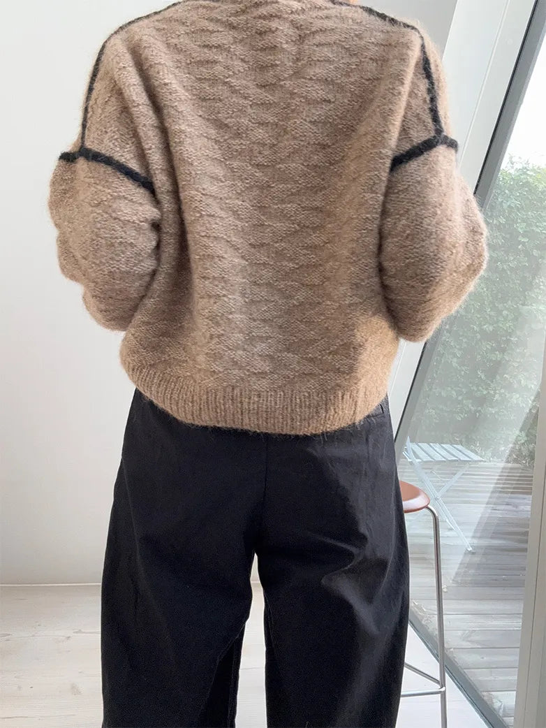 Strickset Zoe Loop Sweater von Otherloops aus dem Originalgarn von Isager (opt. mit Anleitung)