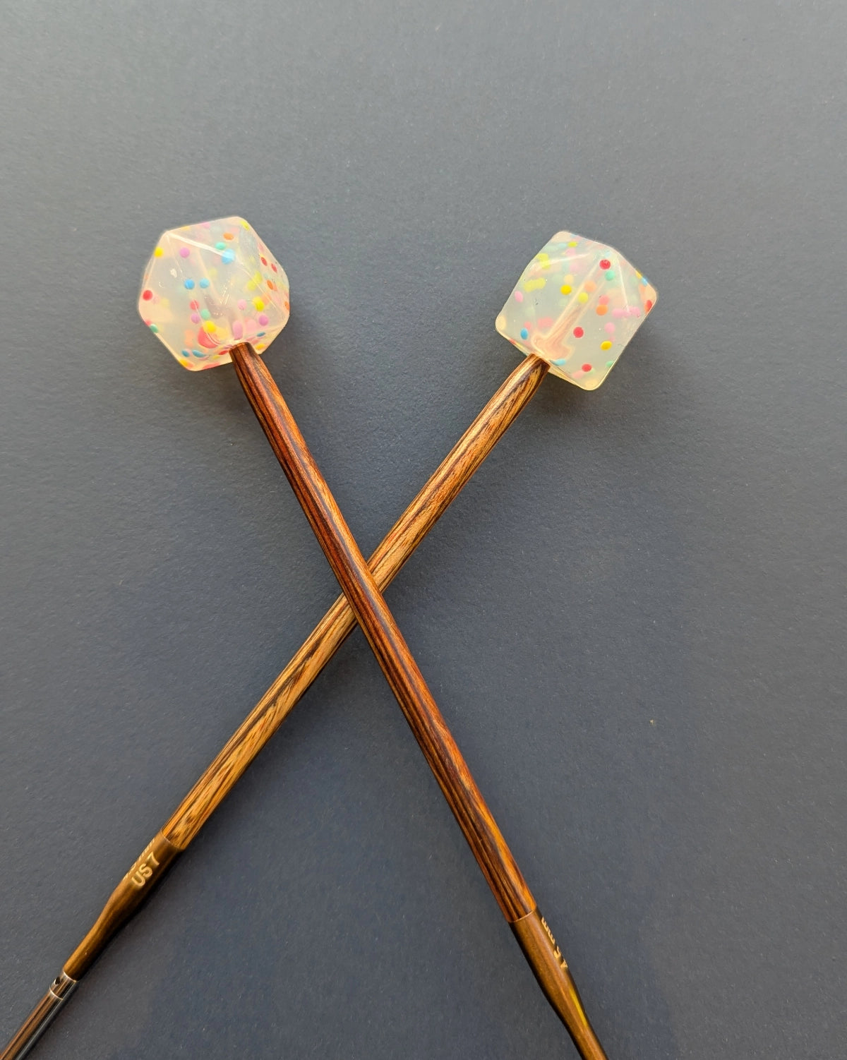Nadelstopper / Maschenstopper Kugeln & Hexagons (Set 2 Stk.)