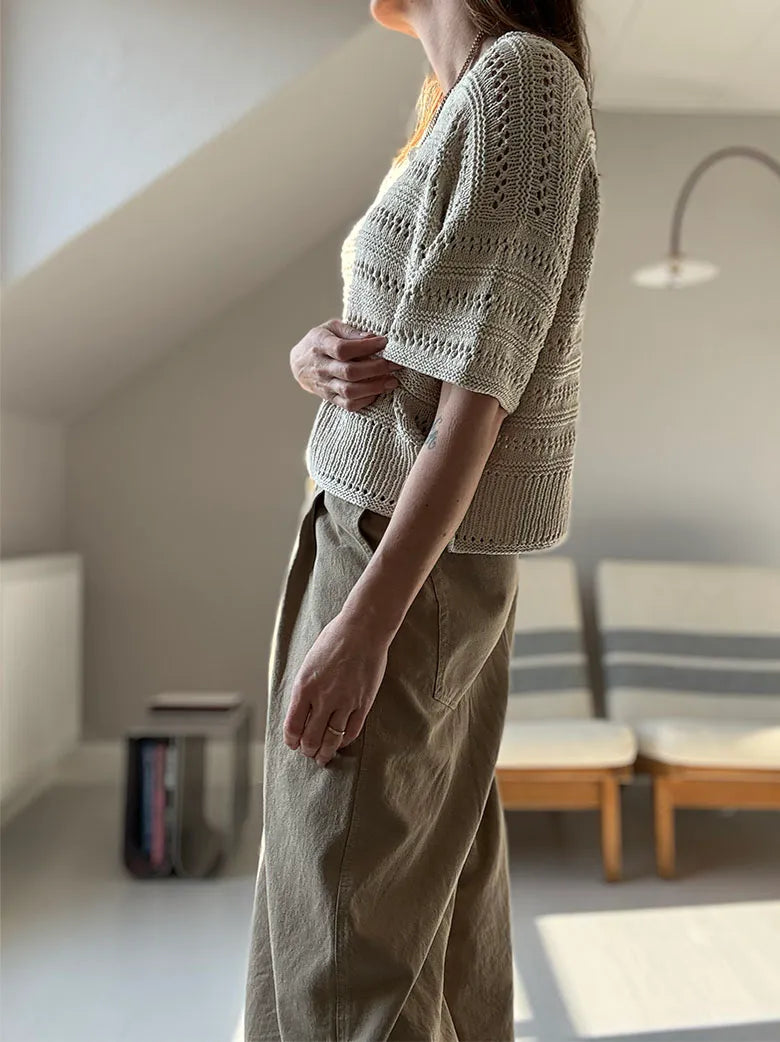 Strickpaket Lacey Loop Tee von Other Loops aus Petunia von Rauma [vegane Budgetversion]