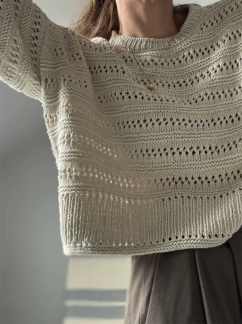 Strickpaket Lacey Loop Tee von Other Loops aus Petunia von Rauma [vegane Budgetversion]