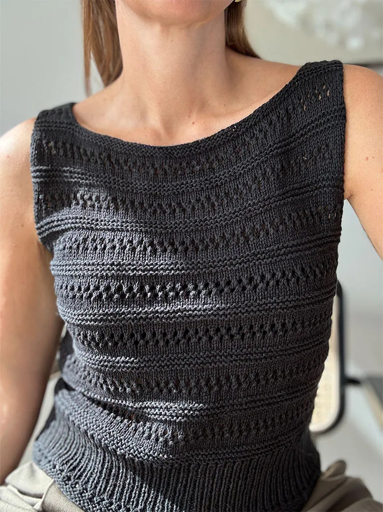 Strickpaket Lacey Loop Top von Otherloops (inkl. Anleitung) aus Palet & Trio 1 vom Isager
