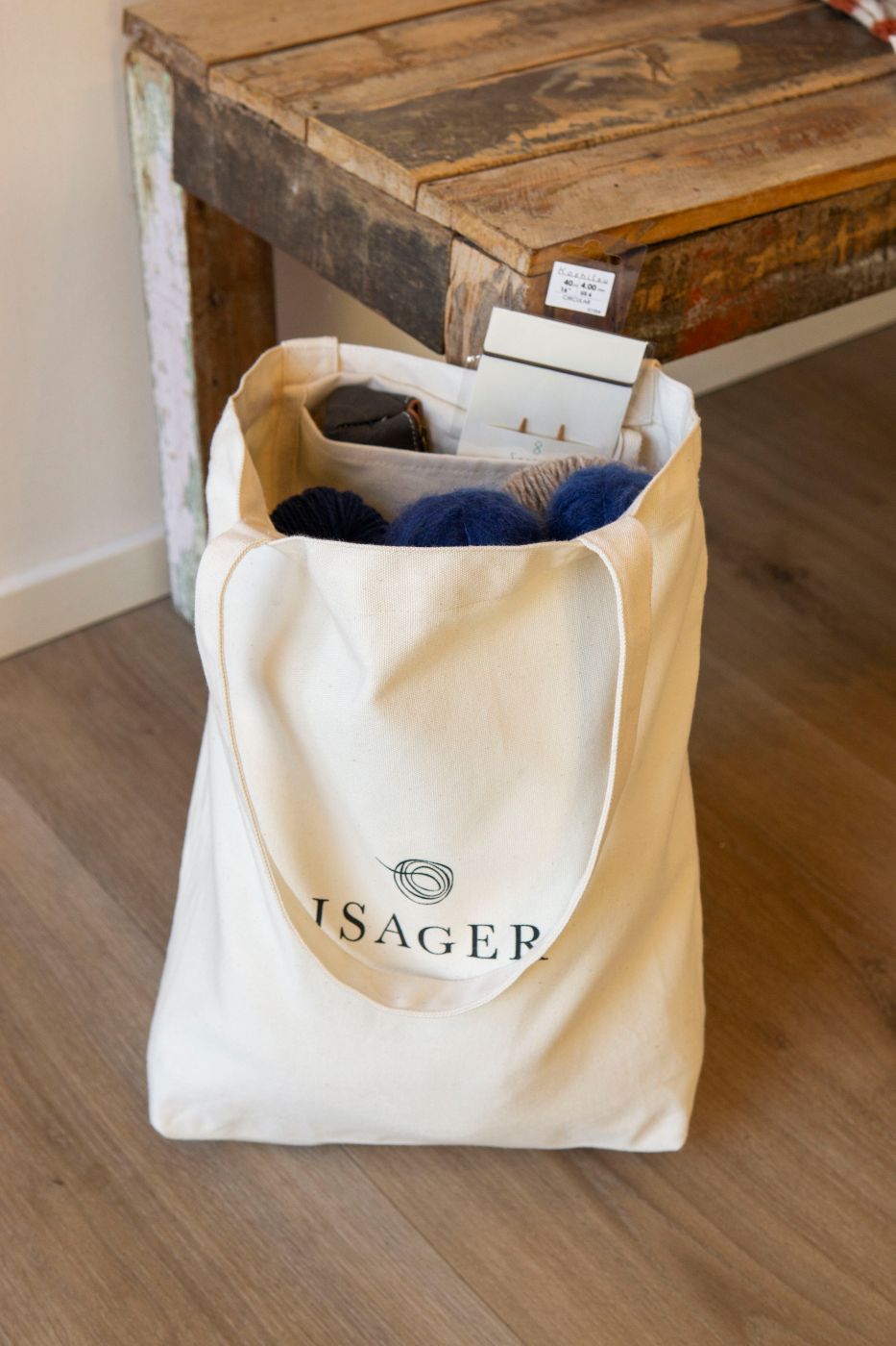 Isager Tote Bag - Projekttasche aus Baumwolle
