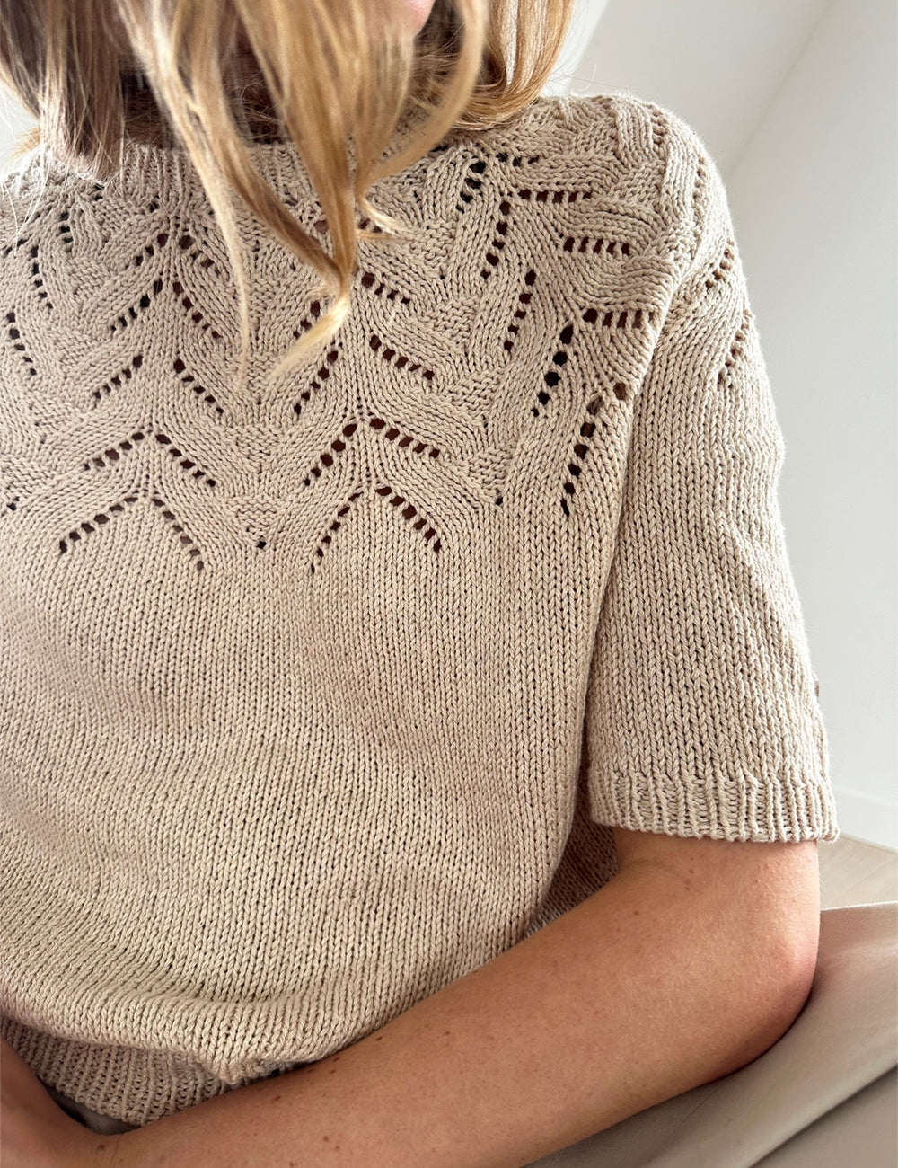 Strickpaket Tulipan Tee von Lene Holme Samsøe aus Line von Sandnes