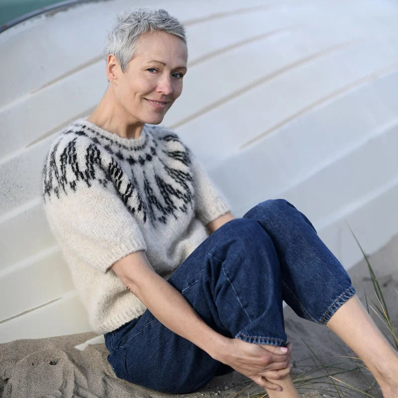 Strickpaket Aluna Sweater von Anne Ventzel aus dem Originalgarn von Isager