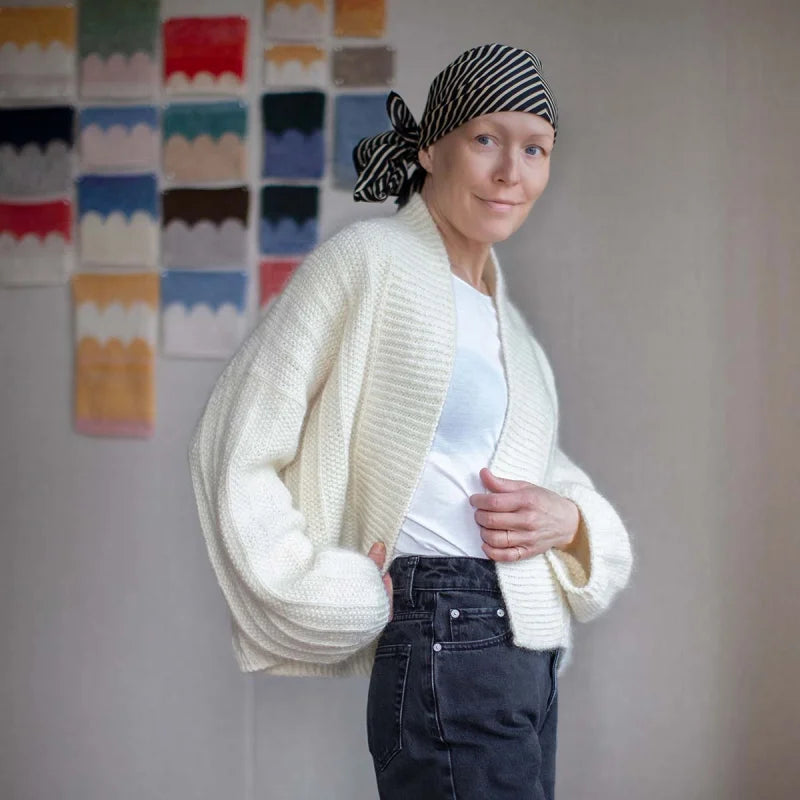 Strickpaket Villa Wrap von Anne Ventzel aus dem Originalgarn von Gepard