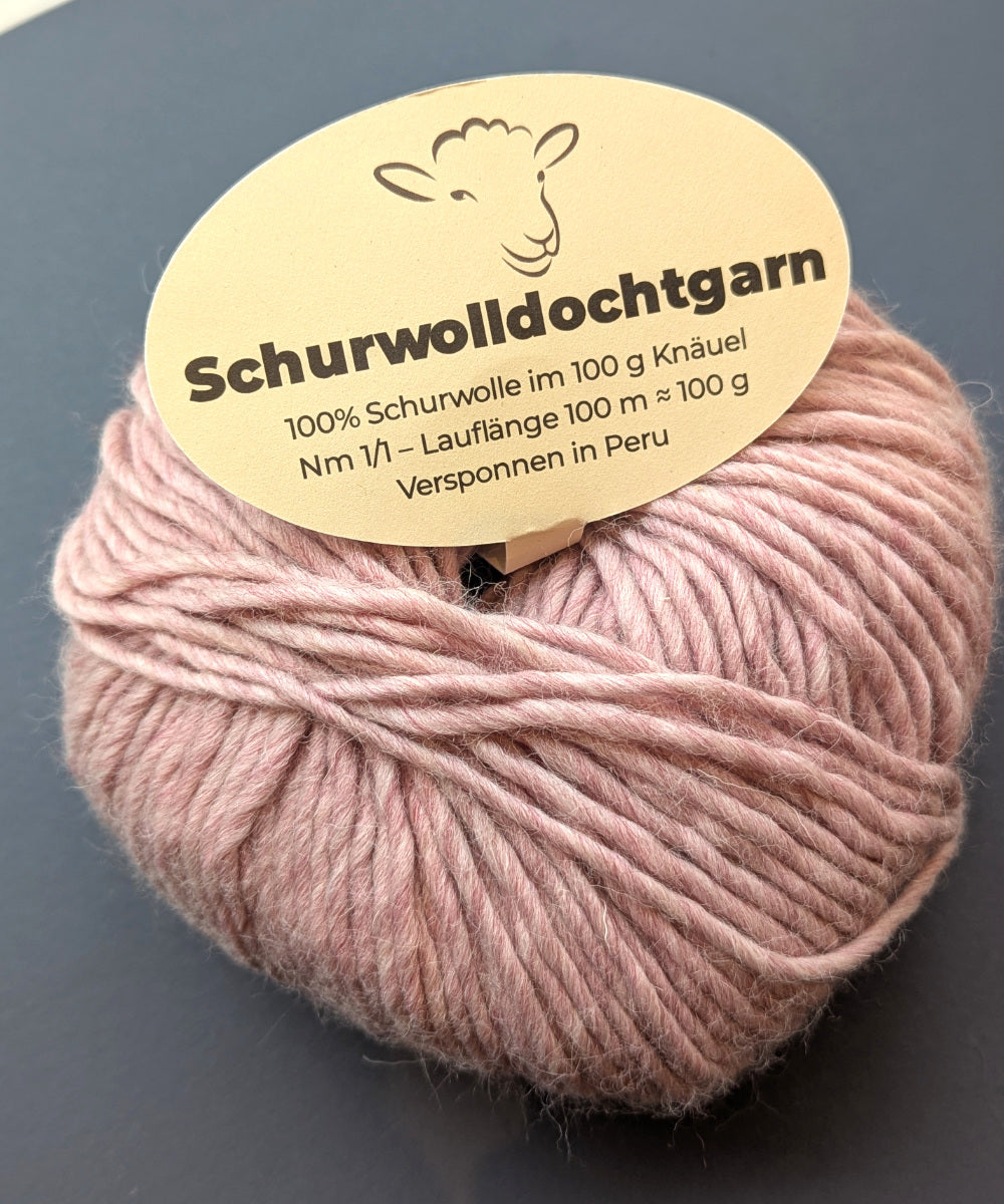Schurwolldochtgarn