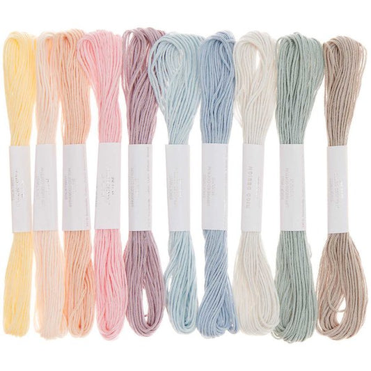 Stickgarnset Pastel 10-teilig